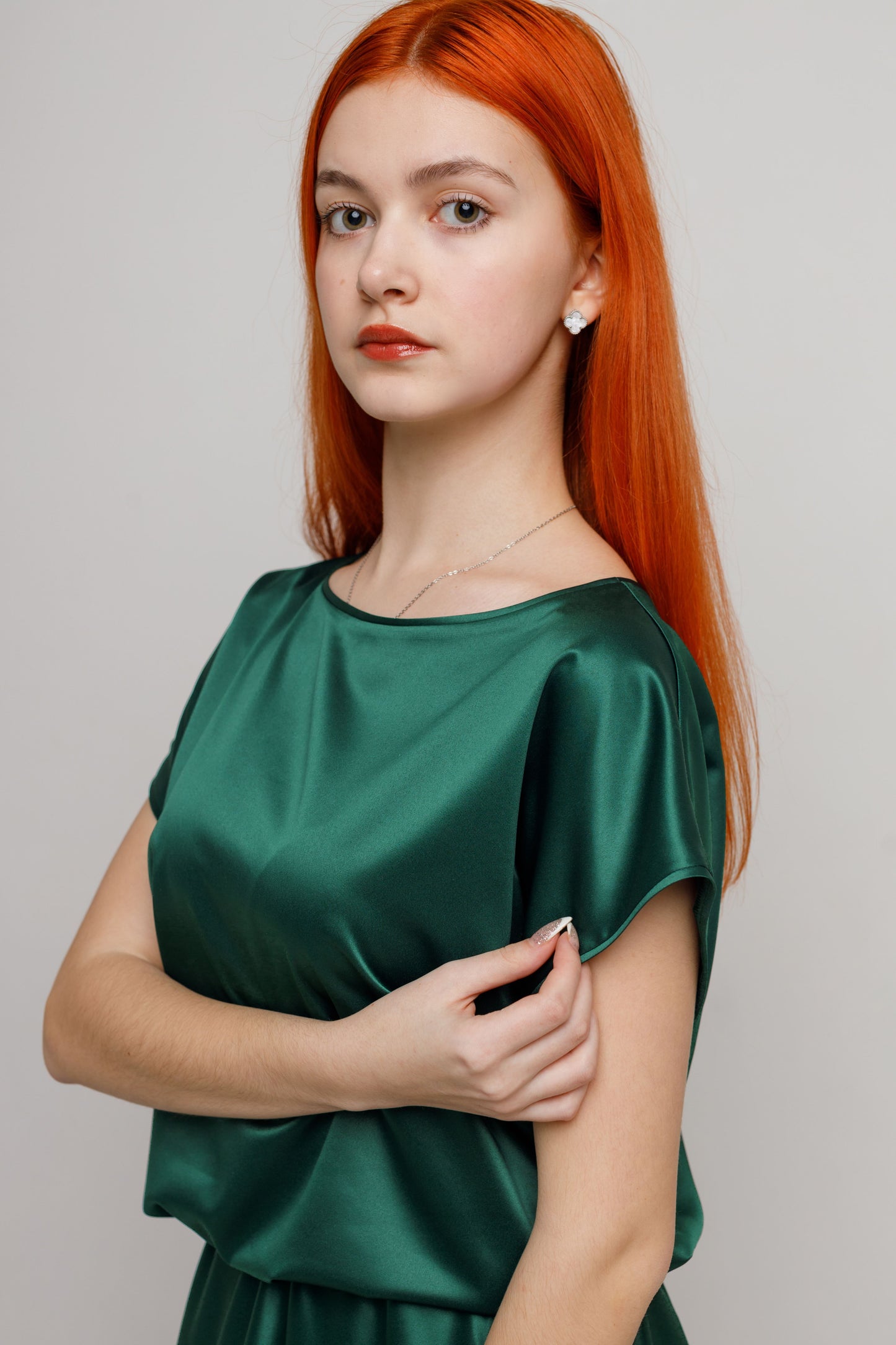 Блуза ДП-02 Зелений