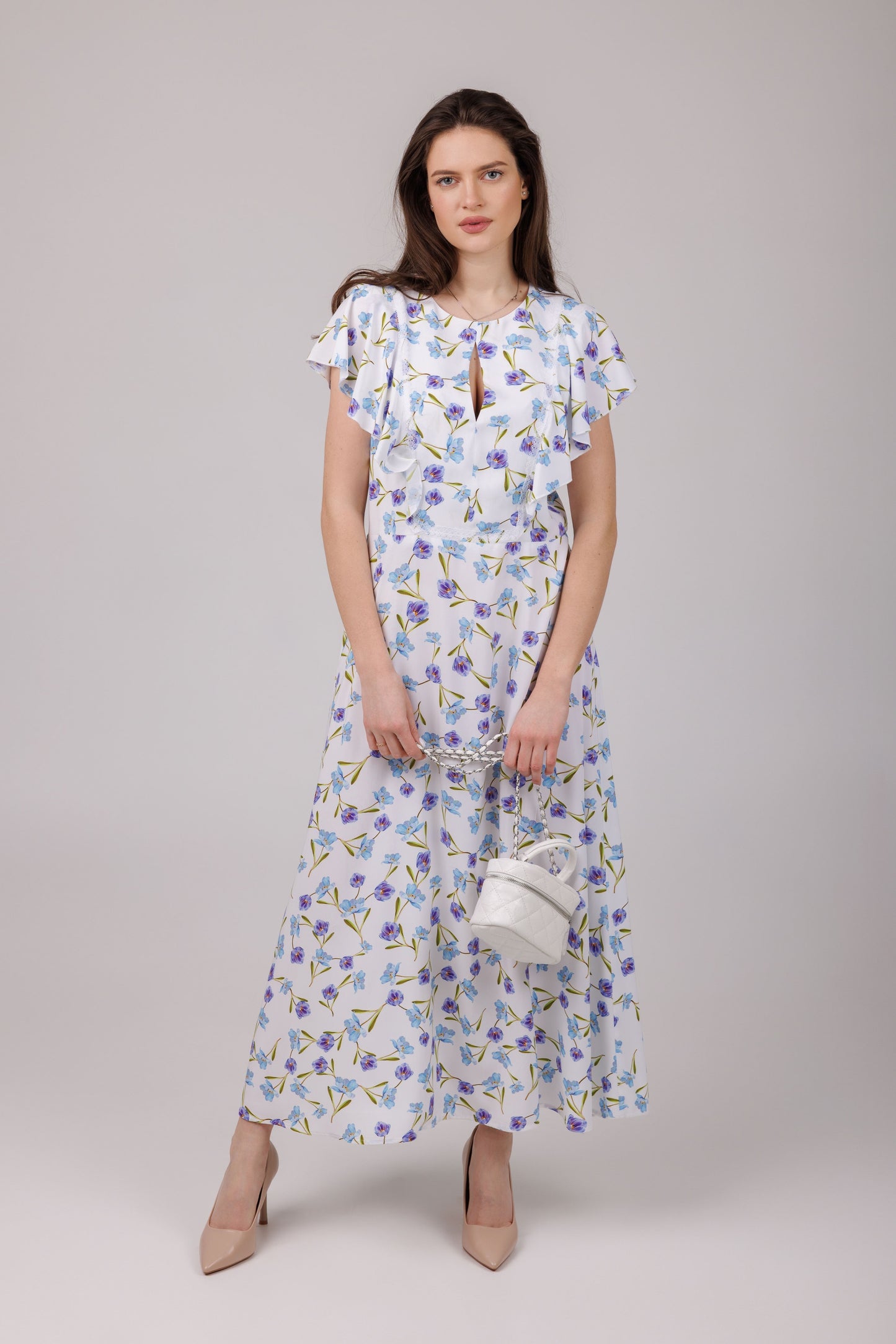 Сукня ДП-7 Білі квіти
