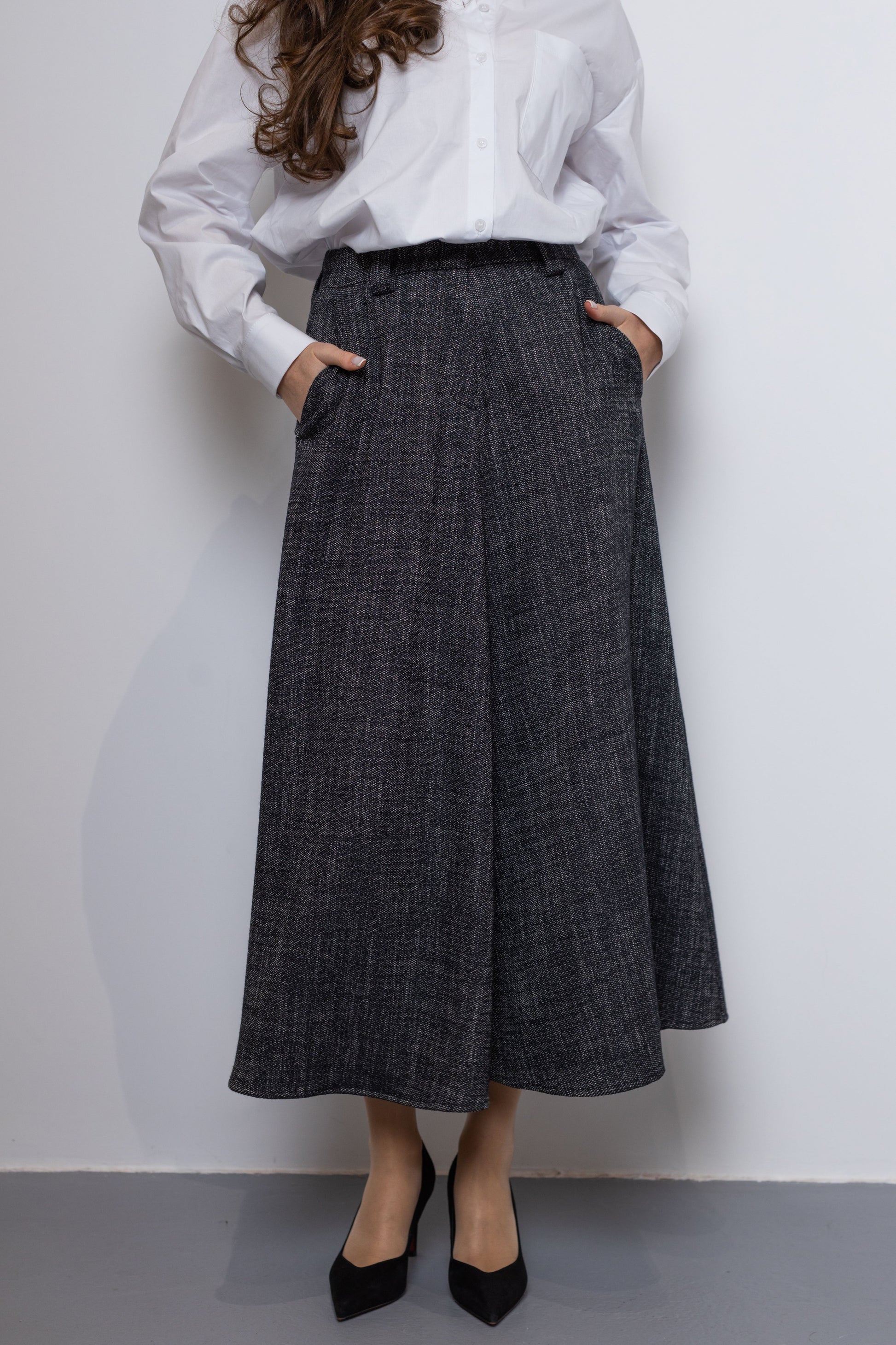 Спідниця ДП-89 Чорний меланж