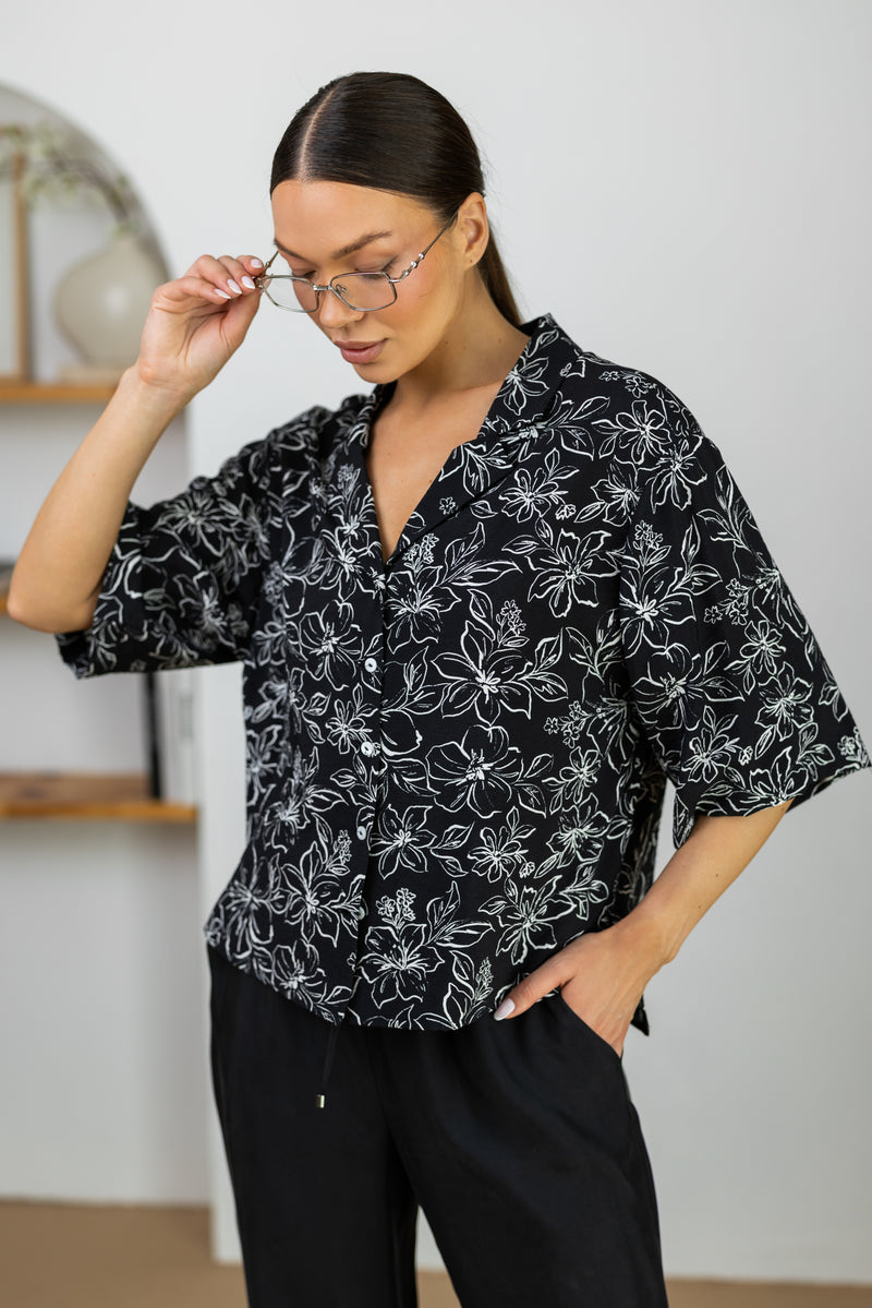 Blouse DP-16 Black