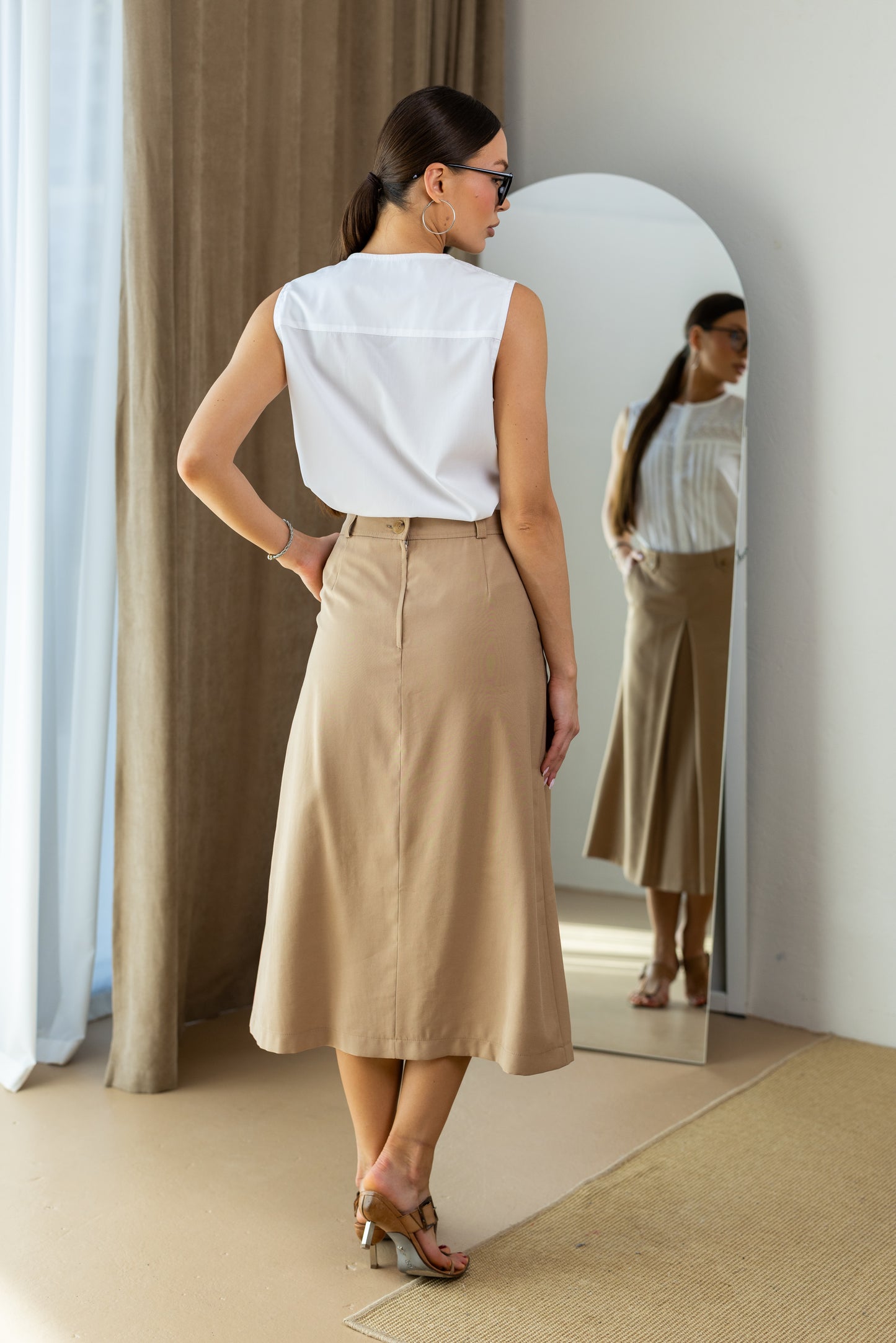 Skirt DP-24 Beige